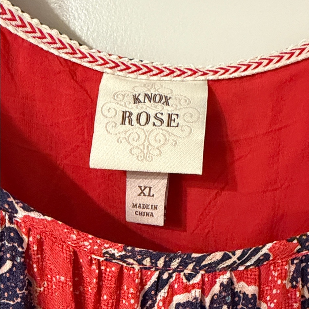 Knox Rose Floral Maxi Dress with Navy Print size XL - Picture 2 of 6